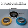Toilet bowl accessories seal rubber gasket with plastic flange