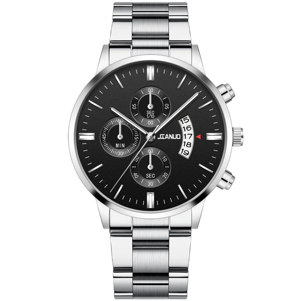 Top Brand  Fashion  Casual Custom Calendar Men  Waterproof Watch  Men&#x27;s Stainless Steel Watches Luxury Men  Quartz Wrist Watches