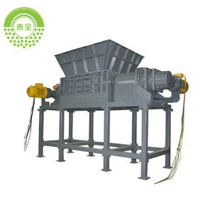 Top products double shaft shredder blade rubber cutting machine