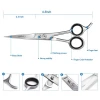 Top Quality Customized size and  logo Hair Cutting Sharp edge Barber Scissors cheap price wholesale Scissors stainless steel