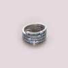 Top Sale Party Blue Zircon Ring High Quality Attract Attention Rings For Girls