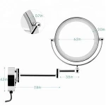 Top sell wall makeup hotel magnifying mirror bath mirror