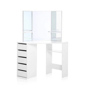 Top Selling white Wood Dressing Table Designs in bedroom furniture 5 drawers Make up dresser