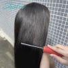 Transparent HD 13x6 Straight Virgin Brazilian Human Hair Lace Front Wig Pre Plucked Swiss With Baby Hair For Black Women