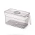 Import Transparent Vegetable Fruit kitchen refrigerator drawer fridge storage box food grade bins fridge organizer box with handle from China