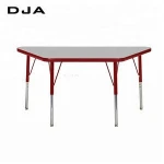 Trapezoid Whiteboard primary School classroom furniture children table chair adjustable Activity children table and chair set