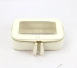 travel transparent pvc leather cosmetic bags cases makeup holder clear cosmetic bag