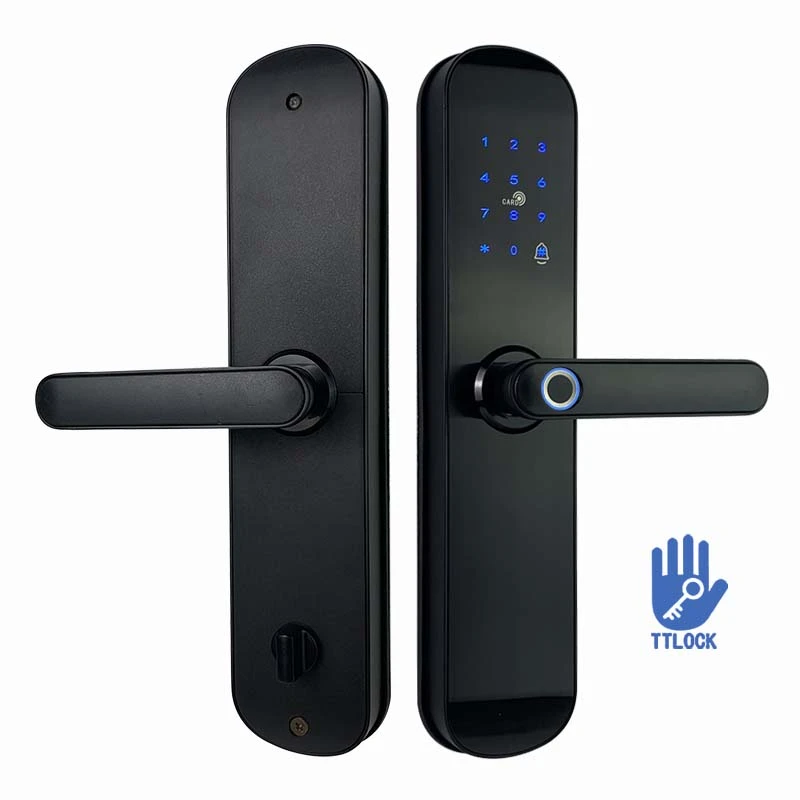 TTLock VV18F Waterproof Biometric Fingerprint Lock TTLock  WiFi Smart Door LocK Handle Digital Keyless Entry