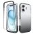 Import Two-piece 360 Full Cover Clear Transparent Shockproof Colorful Gradient TPU PC Phone Case For iPhone 16/16 PRO/16 ProMax/16 Plus from China