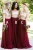 Import Two Piece Sequin Tulle Long Bridesmaid Dresses Wedding Guest Dress Plus Size Maid of Honor Gown Mixed Up Styles from China