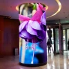 TY Full color HD P2.5 P3 P4 P5 indoor Fixed LED flexible Cylindrical Video Display 360 LED Screen