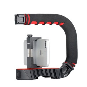 Ulanzi 3 Shoe Mounts Video Stabilizer Handheld Grip For Action Cameras for iPhone Xiaomi Smartphone DSLR Nikon Canon