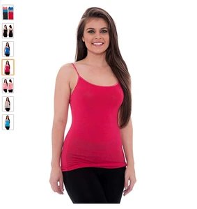 Unique Styles Camisoles for Women 6 Pack  Basic Solid Layering Cami Tank Tops
