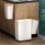 Import Universal wheel home trash can Combined kitchen Garbage Bin Bedroom Waste Cans plastic trash can from China
