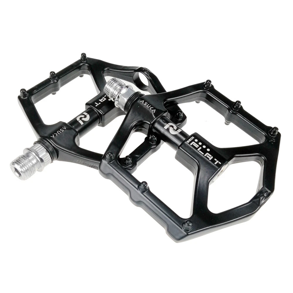 UPANBIKE Ultralight Aluminum Alloy Bike Pedals 9/16&#x27;&#x27; Spindle Widen Flat Platform CNC Cycling MTB Fixed Gear Bicycle Pedals