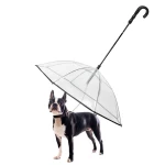 Upgrade Pet Umbrella Useful Pet Dog Umbrella With Leash Holder Using in Rain Days