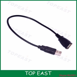 USB 2.0 A Male to A Female Extension Cable 0.3m A Male to A Female with Gold-Plated Contacts