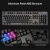 Import USB Wired  RGB  Mechanical Keyboard Metal panel full Anti-ghosting keys LED keyboard for Gamer Desktop Laptop from China