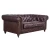 Import Vintage Chesterfield Genuine Leather Sofa With Cushion Brown Tufted Home Hotel Furniture Italian from China