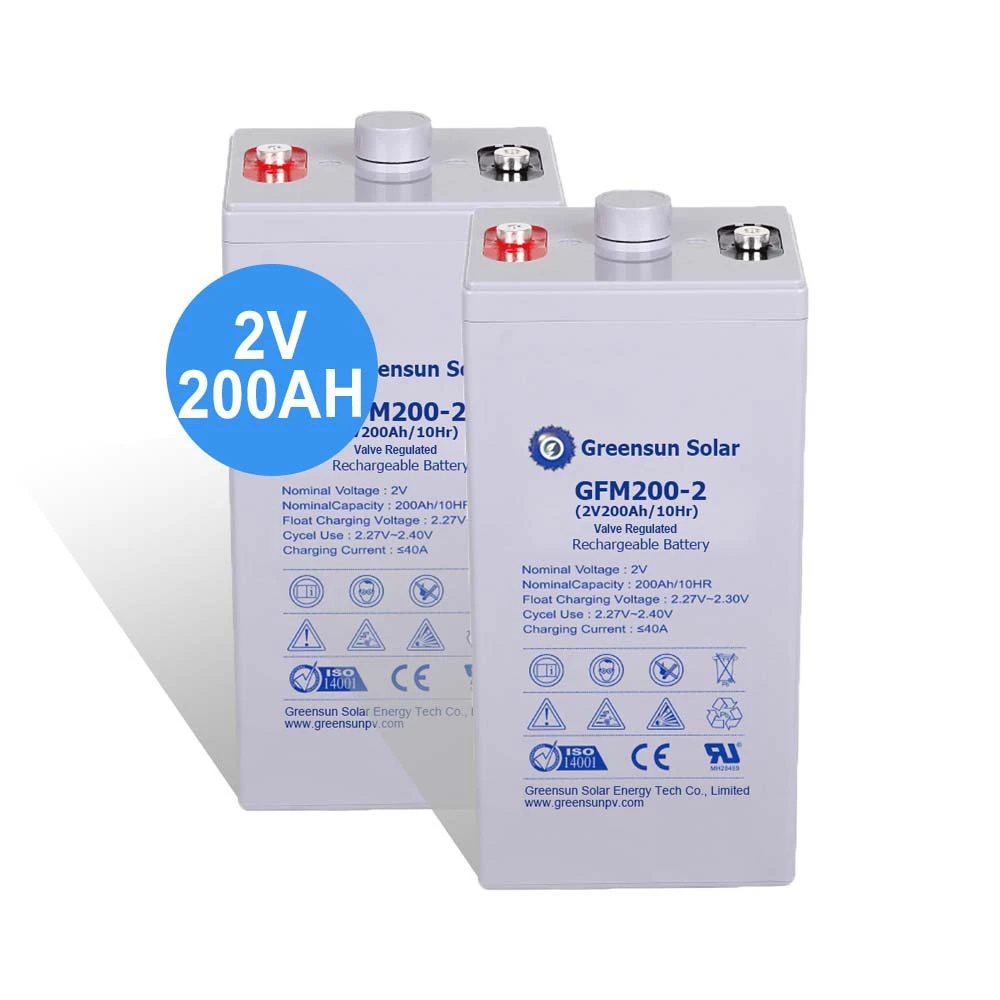 VRLA Battery 2V 200AH Lead Acid Battery 100AH 200AH GEL AGM Storage Batteries for Sale