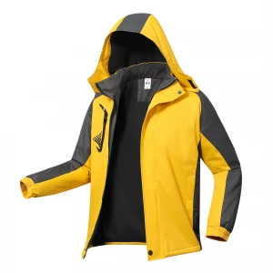 Warm wear-resistant charge suit hooded ski-wear for rock climbing and ski camping