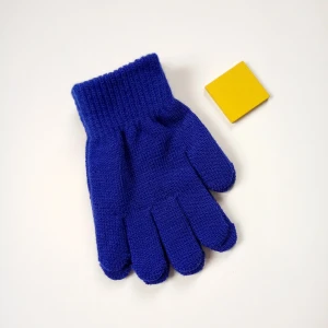 Warm Winter Stretch Acrylic Polyester Fiber Girls Children Kids Winter Gloves