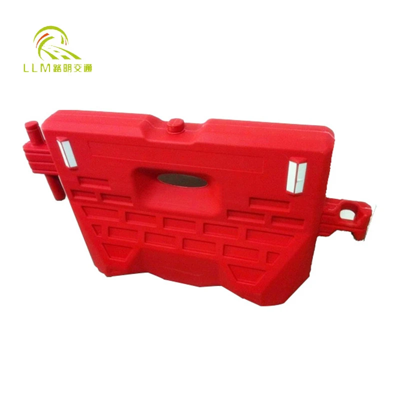 Water Filled Traffic Safety Plastic Barricades Blowing Moulding Road Traffic Plastic Water Filled Barriers