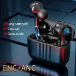 Waterproof BT5.2 OEM ANC Earbuds True Stereo TWS Wireless Earphone In-Ear Headphones