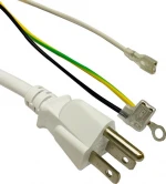 waterproof plug 3-core power cord suitable for PVC cable and rubber cord power cord