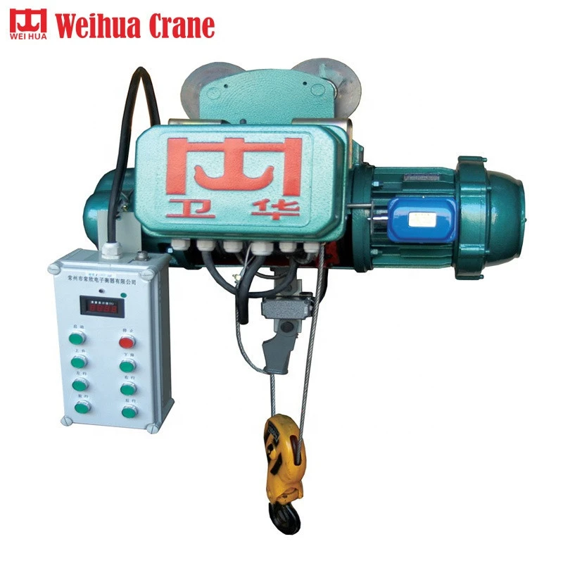Weihua CD Model Single Speed 10 tons Capacity Electric Wire Rope Hoist Lifing Height 9m