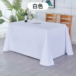 white Table Cloth  for wedding event hotel banquet parties for  Multiple Applications