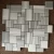 Import White Wood Marble Random Square Floor Mosaic Nature Stone Marble Tile from China