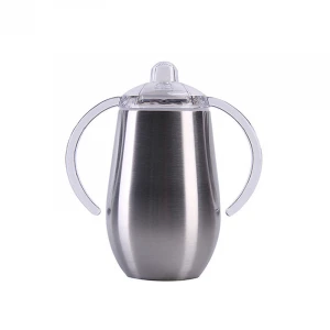 Wholesale 10oz Sippy Cups Stainless Steel 14oz Sippy Tumbler Cups Double Walled and Vacuum Insulated