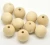 Import wholesale 12-30mm natural round wood color wood beads unfinished from China