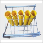 wholesale 4 inch 20 shots square hole iron steel mortar fireworks display rack
