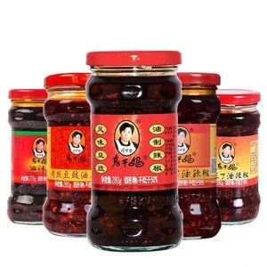Wholesale chinese famous Hot spicy snack Laoganma chilli sauce chilli paste thick chilli china cheap sauce snack