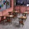 wholesale coffee shop industrial restaurant furniture tables and chairs set