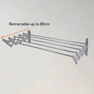 Wholesale Collapsible Wall Mounted Stainless Steel Space Saver Fordable Clothing Towel Drying Rack For Home Use