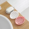 Wholesale Creative Children Cute Plastic Oval Fish Soap Dish Holder
