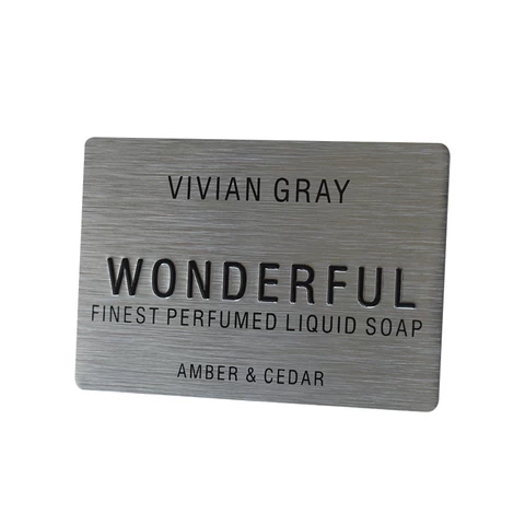 Wholesale Custom Design Metal Nameplate Label High Quality Engraved Metal Nameplate