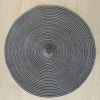 Wholesale custom round plastic placemats woven cotton table placemats