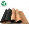 Wholesale Eco Friendly Custom Logo Nonslip 100% Organic Natural Cork Chakra TPE Yoga Mat