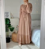 Wholesale European American Islamic clothing EID Abaya Dubai Turkey Muslim fashion new dress