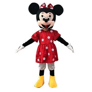Wholesale factory Human mascot Mickey Minnie  Walking Mascot Costume for Adult