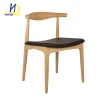 Wholesale Hot Transfer Metal Frame Wood Appearance Vintage Dining Chair