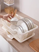 Wholesale  household products  plate kitchen  storage draining kitchen unique over sink dish drying plastic dish drainer rack