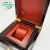 Import Wholesale Luxury single wooden watch packaging box Custom logo design red wood varnish watch box display from China
