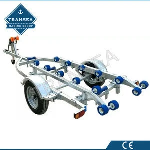 wholesale manufacturer made rubber marine yacht rib boat trailer for europe