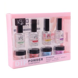 Wholesale Nail Supplies Products Bulk First Quality Acrylic Nail Paint Color Starter Kit 2 in 1 Dipping System