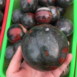 Wholesale Natural Dragon Blood  Quartz Crystal Stone Ball Spheres For Sale